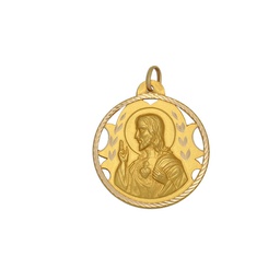 [M558] MEDALLA ORO 18KL SAGRADO CORAZON - 16MM