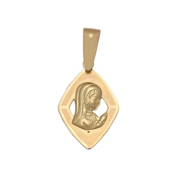 [M531] MEDALLA ORO 18KL VIRGEN NIÑA - 11X16MM