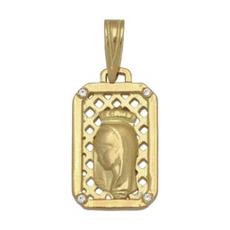 [M357] MEDALLA ORO 18KL VIRGEN NIÑA - 11X19MM