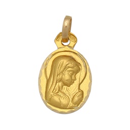 [M211] MEDALLA ORO 18KL VIRGEN NIÑA - 12x15MM