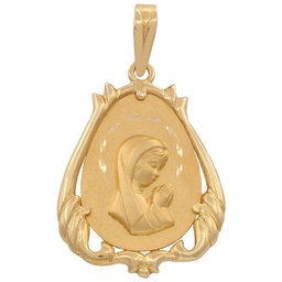 [M306] MEDALLA ORO 18KL VIRGEN NIÑA - 19X26MM