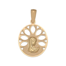 [M479] MEDALLA ORO 18KL VIRGEN NIÑA DE 15X20MM