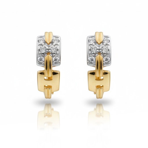 PENDIENTES ORO 18KL CIRCONITAS
