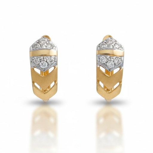 PENDIENTES ORO 18KL CIRCONITAS