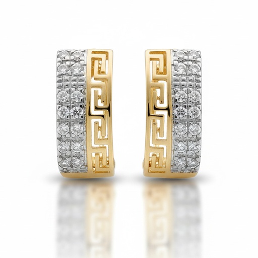 PENDIENTES ORO 18KL CIRCONITAS