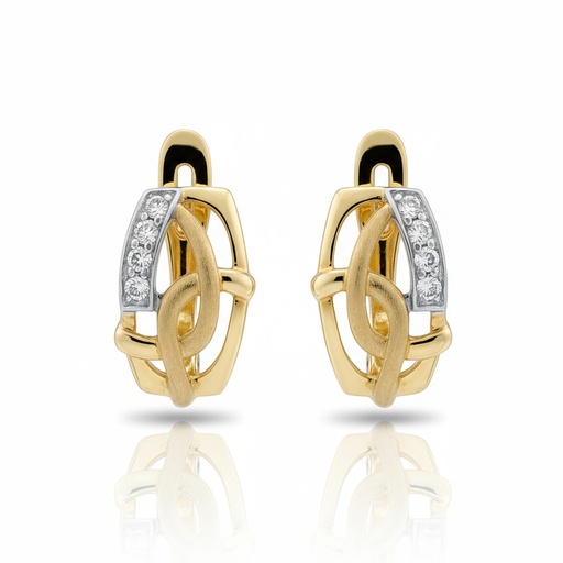 PENDIENTES ORO 18KL CIRCONITAS
