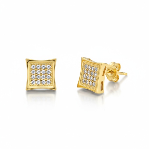 PENDIENTES ORO 18KL CIRCONITAS