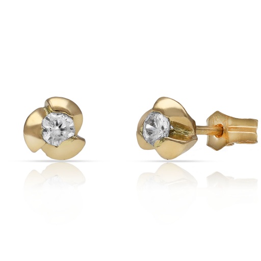 PENDIENTES ORO 18KL CIRCONITAS