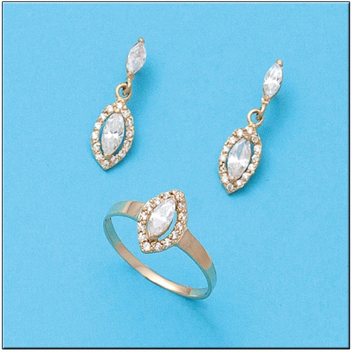 PENDIENTES ORO 18KL CIRCONITAS