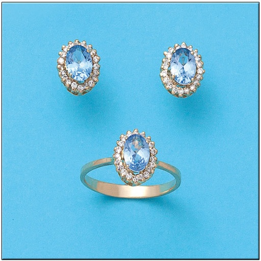 PENDIENTES ORO 18KL CIRCONITAS
