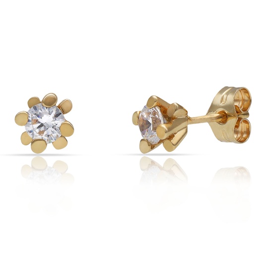 PENDIENTES ORO 18KL CIRCONITAS