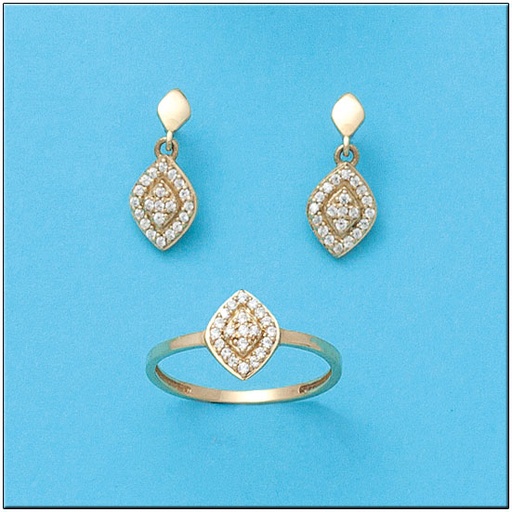 PENDIENTES ORO 18KL CIRCONITAS