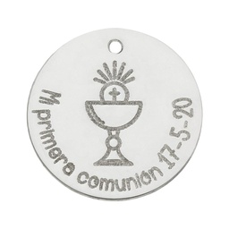 [AG3097] MI HISTORIA - ABALORIO COMUNION PLATA 925MM