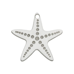 [AG3058] MI HISTORIA - ABALORIO ESTRELLA MAR PLATA 925MM