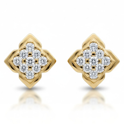 PENDIENTES ORO 18KL CIRCONITAS