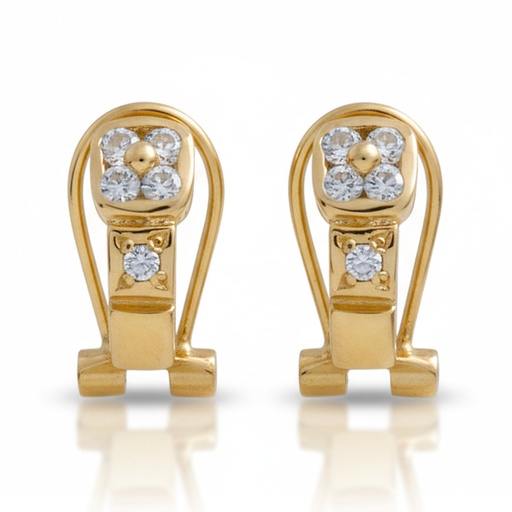 PENDIENTES ORO 18KL CIRCONITAS