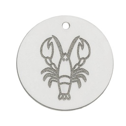 [AG3085] MI HISTORIA - ABALORIO HOROSCOPO CANCER PLATA 925MM