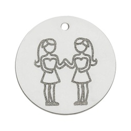 [AG3084] MI HISTORIA - ABALORIO HOROSCOPO GEMINIS PLATA 925MM