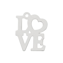 [AG3023] MI HISTORIA - ABALORIO LOVE PLATA 925MM