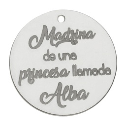 [AG3114] MI HISTORIA - ABALORIO MADRINA PLATA 925MM