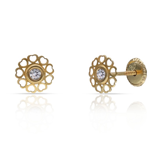 PENDIENTES ORO 18KL CORAZONES