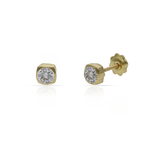 PENDIENTES ORO 18KL CUADRADOS