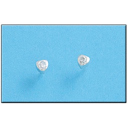 [AG1294] PENDIENTE CORAZON CIRCONITA PLATA 925MM