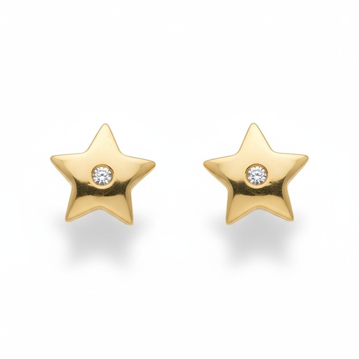 PENDIENTES ORO 18KL ESTRELLAS