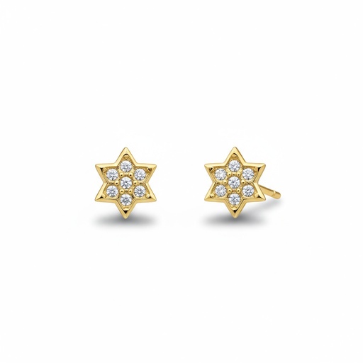 PENDIENTES ORO 18KL ESTRELLAS