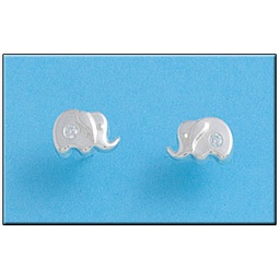 [AG1243] PENDIENTE ELEFANTE GRANDE PLATA 925MM