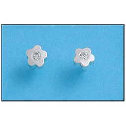 [AG1329] PENDIENTE FLOR CIRCONITAS PLATA 925MM