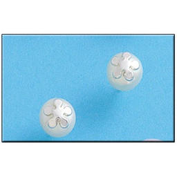 [AG1219] PENDIENTE FLOR PERLA 8MM PLATA 925MM