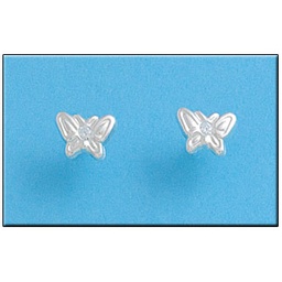 [AG1250] PENDIENTE MARIPOSA PLATA 925MM