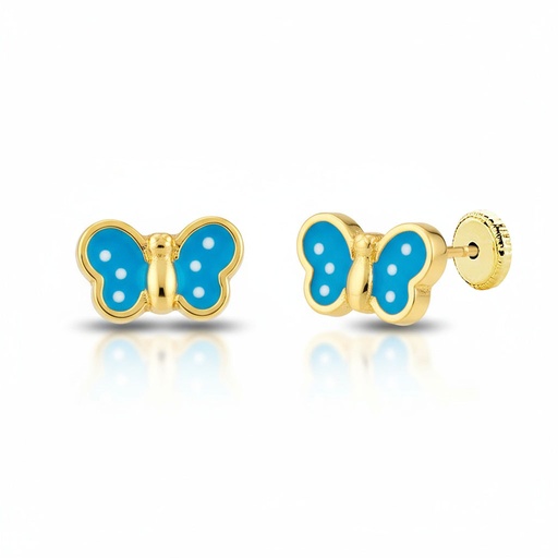 PENDIENTES ORO 18KL MARIPOSA