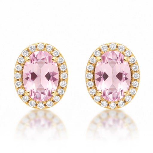 PENDIENTES ORO 18KL NANO MORGANITA