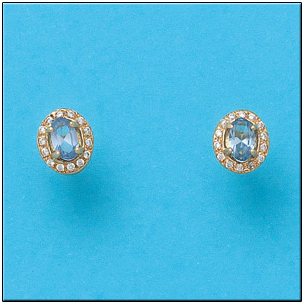 PENDIENTES ORO 18KL OVAL CIRCONITAS