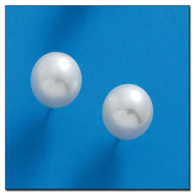 PENDIENTES ORO 18KL P. AUSTRALIANA 12 MM