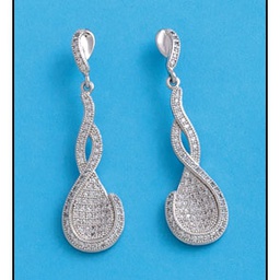 [AG1399] PENDIENTES CIRCONITAS PLATA 925MM