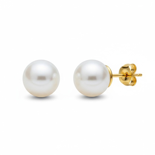 PENDIENTES ORO 18KL PERLAS CULTIVADAS 10 MM