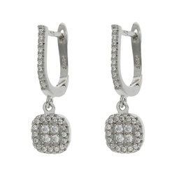 [AG1653] PENDIENTES CIRCONITAS PLATA 925MM - 8x24MM