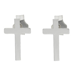 [AG1596] PENDIENTES CRUZ PLATA 925MM