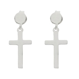 [AG1598] PENDIENTES CRUZ PLATA 925MM