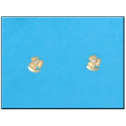 [P177] PENDIENTES EN ORO 18KL FLOR 