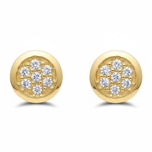 PENDIENTES ORO 18KL REDONDOS 11MMP1755