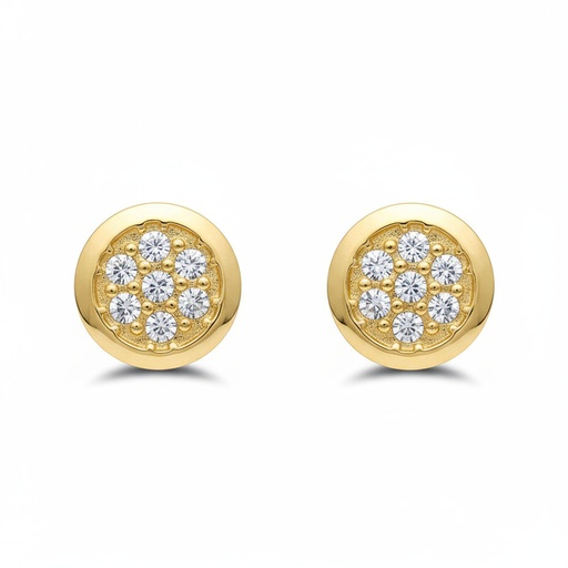 PENDIENTES ORO 18KL REDONDOS 8MM