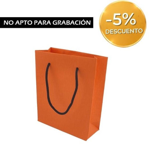 BOLSA PAPEL NARANJA 100X40X120 - 100 UNID