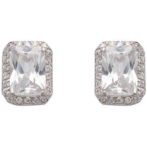 PENDIENTES ORO BLANCO 18KL