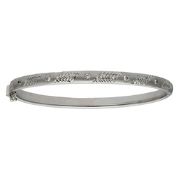 [PU1448] BRAZALETE  CIRCONITAS ORO BLANCO 18KL