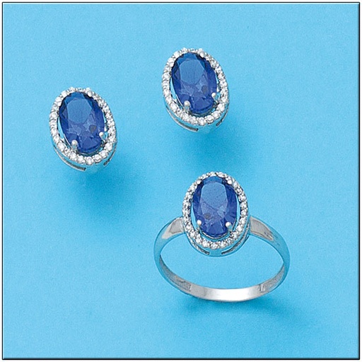 PENDIENTES ORO BLANCO 18KL CIRCONITAS