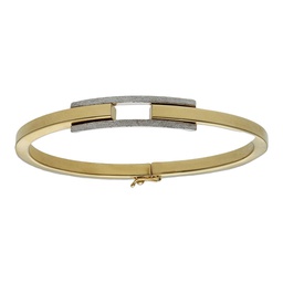 [PU975] BRAZALETE BICOLOR ORO 18KL